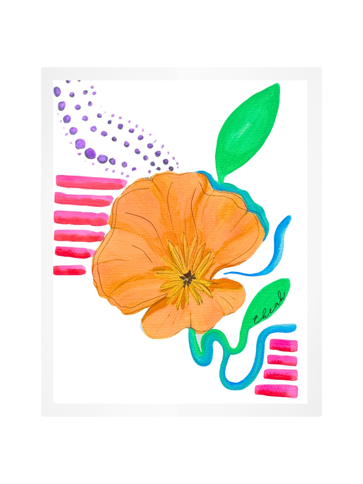 California Poppy Print