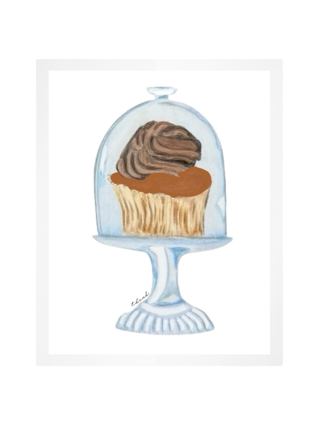 Chocolate Cupcake Print