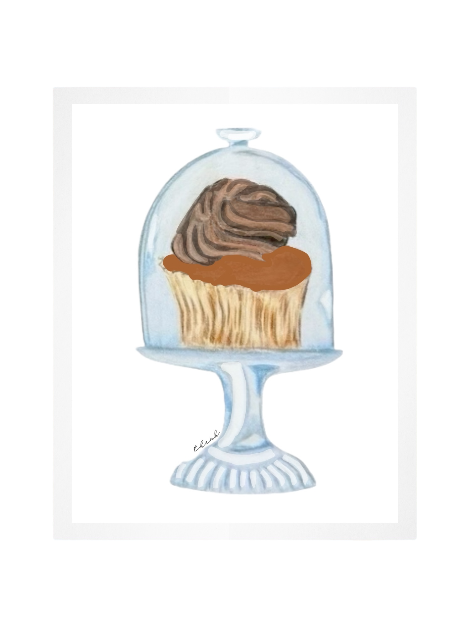 Chocolate Cupcake Print