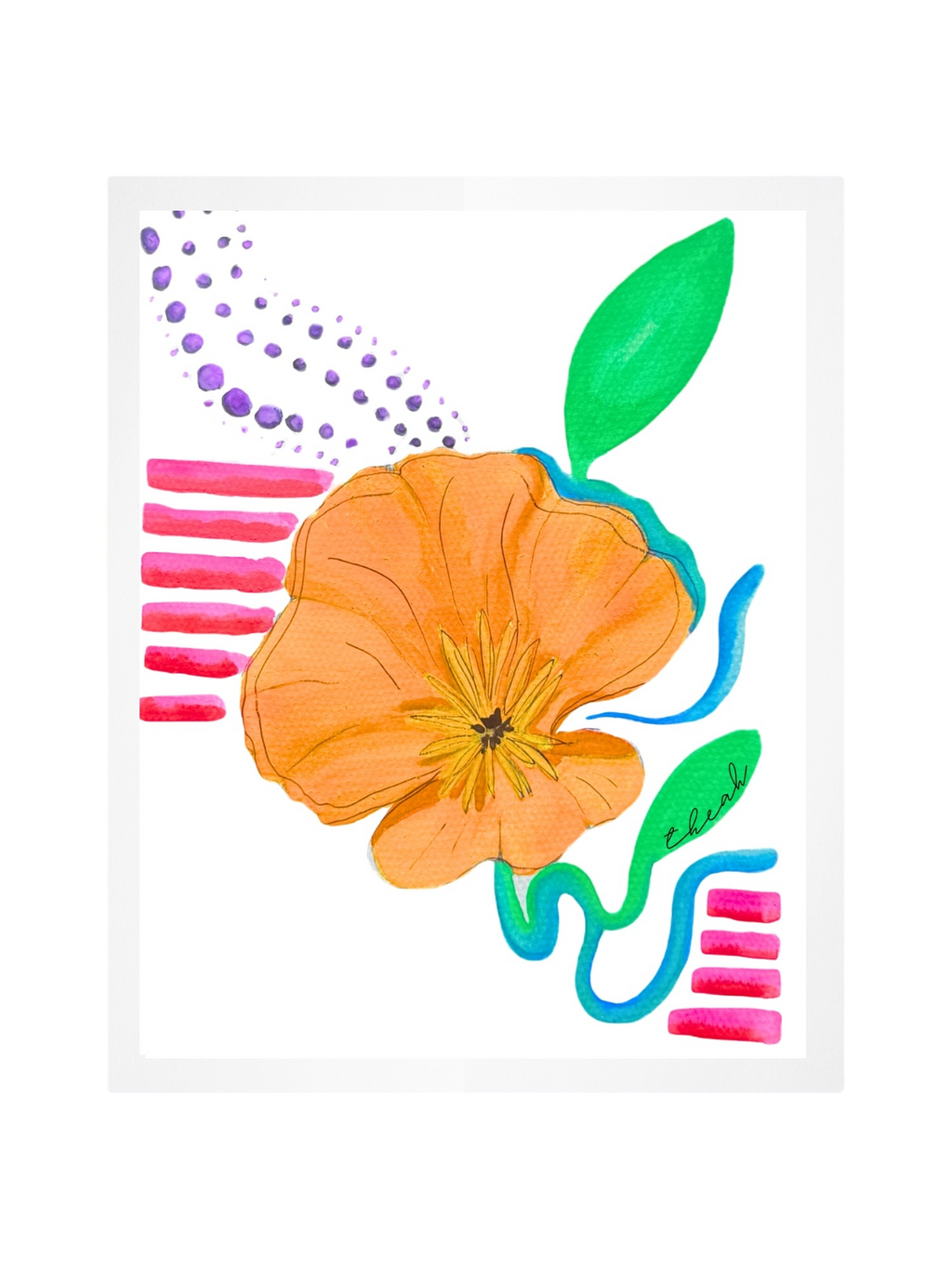 California Poppy Print