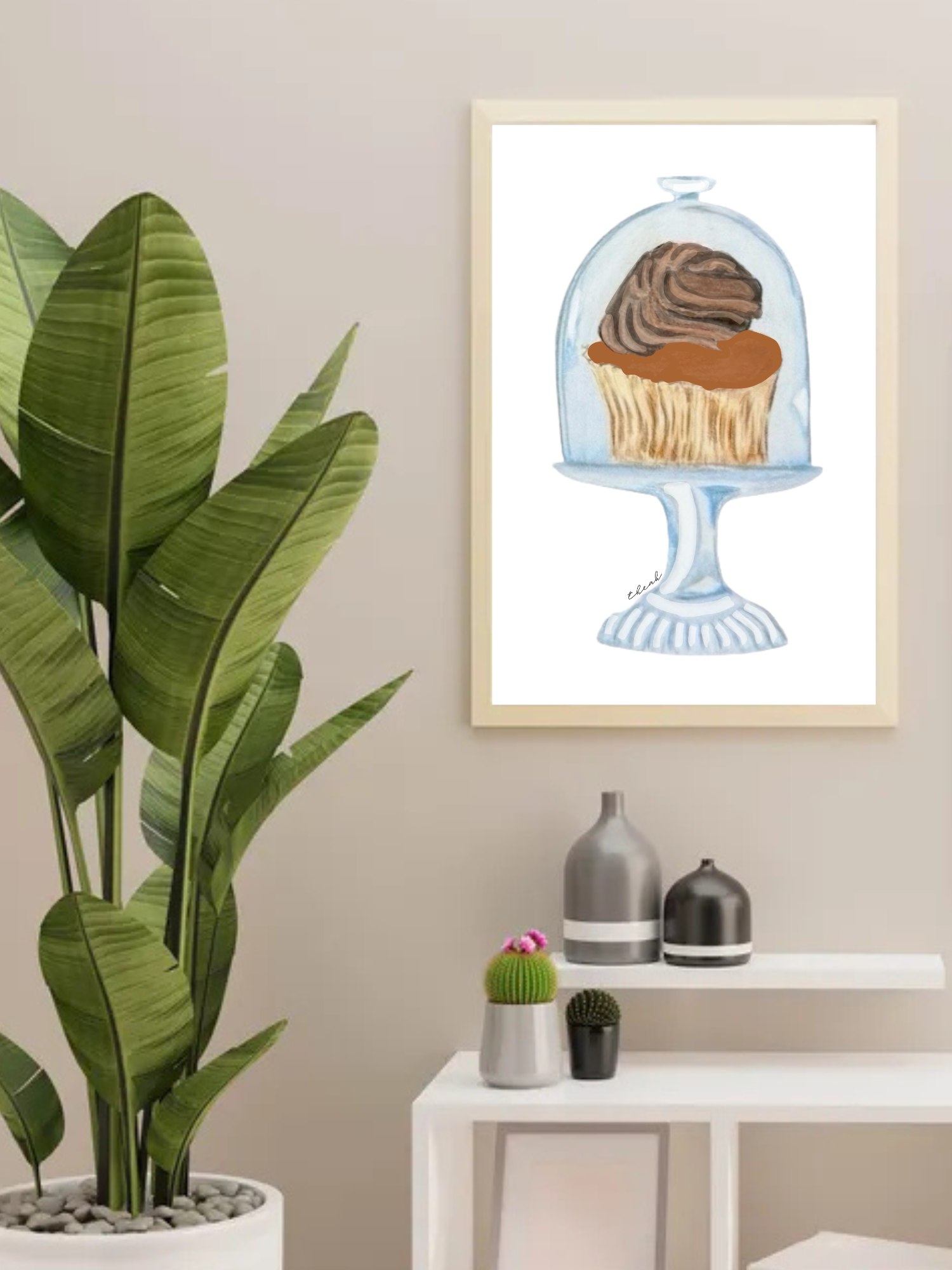 Chocolate Cupcake Print