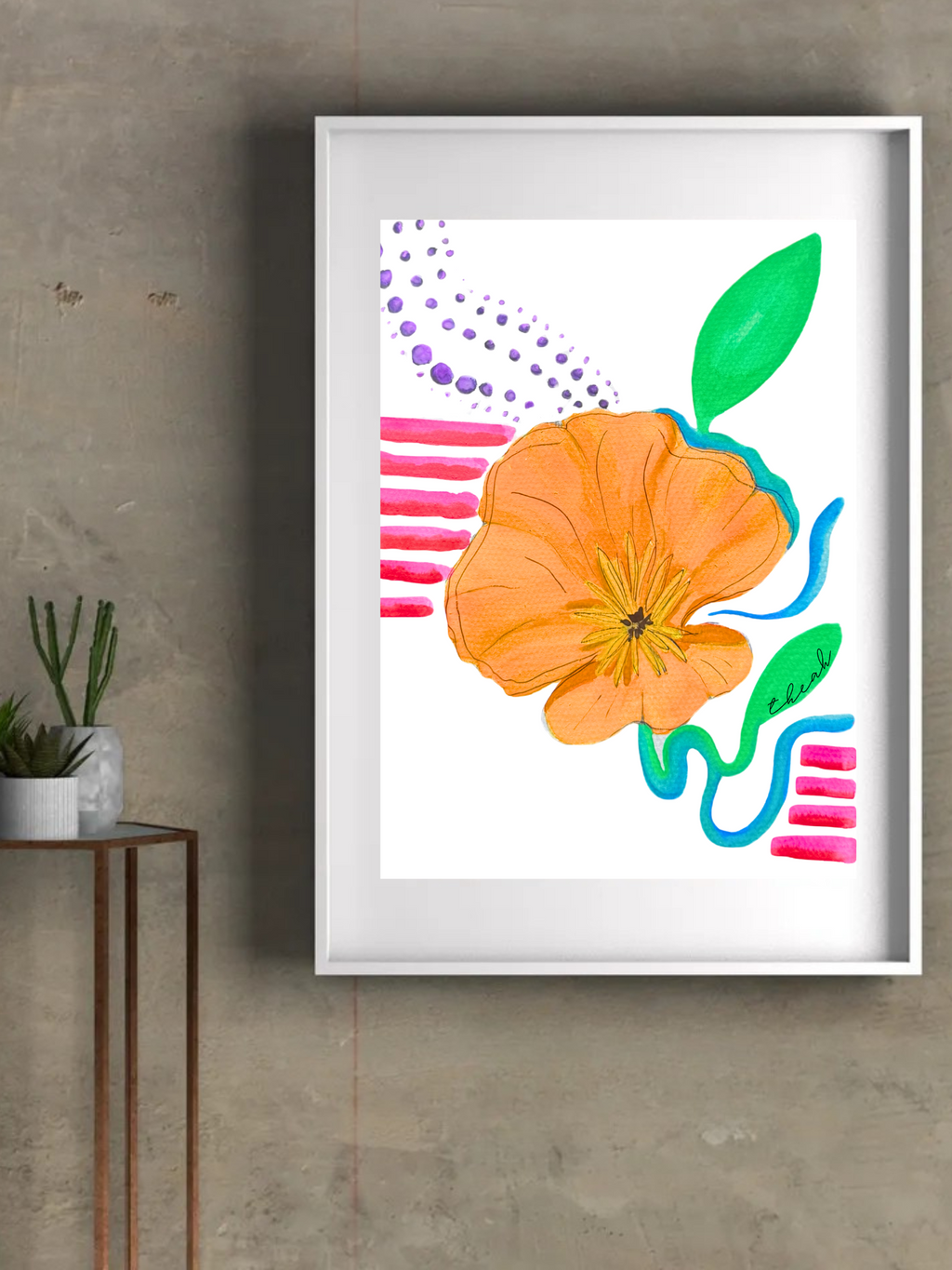 California Poppy Print